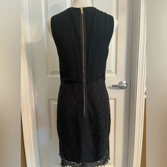 Ali Ra Silk Lace with Leather Collar Black‎ Dress - Picture 5 of 10